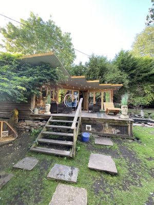 The cabin  at The Base Vegan Retreat & Small Animal Sanctuary in Bristol