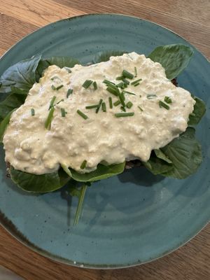 Tofu on ryee  at Copenhagen Coffee Lab - Piedade in Lisbon