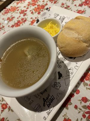 Sopa de capeletti  at Emporio Canela in Canela