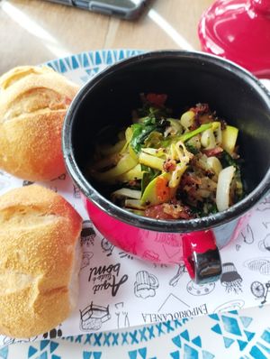 "ratatouille" pan at Emporio Canela in Canela