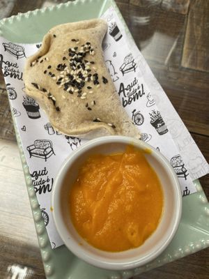 Pastel asado  at Emporio Canela in Canela