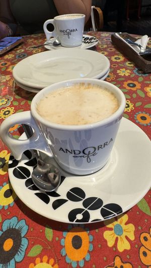 Soy latte  at Emporio Canela in Canela