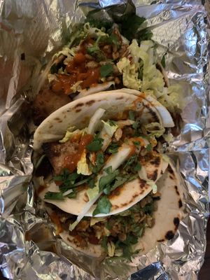 Barbacoa Tofu taco’s   at Lavery Brewing Co in Erie