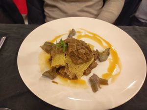 Millefoglie di seitan at Hortus in Cusano Milanino