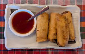 Thai egg rolls at ZAAP in Portland