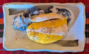 mango sticky rice at ZAAP in Portland