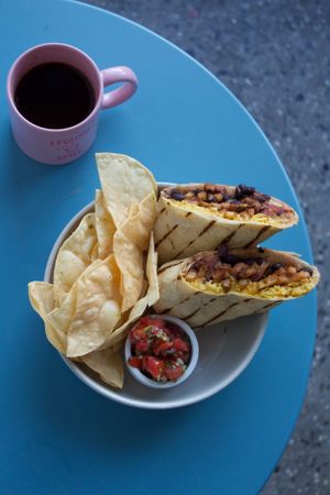 Breakfast burrito  at The Gradient in Brooklyn