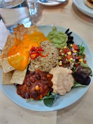 Mexican taco bowl at Home Vegan Bar in Docklands