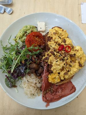 Big breakfast at Home Vegan Bar in Docklands