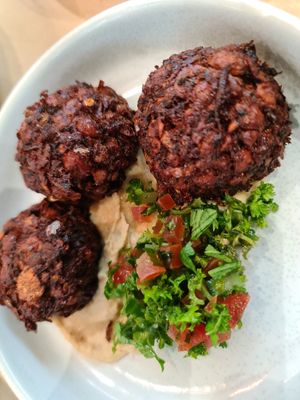 Housemade falafel at Home Vegan Bar in Docklands