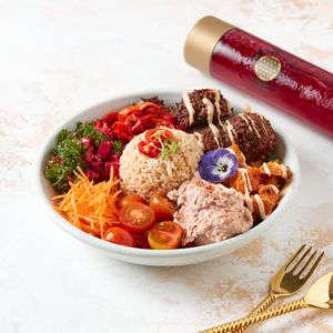 Falafel Bowl at Home Vegan Bar in Docklands