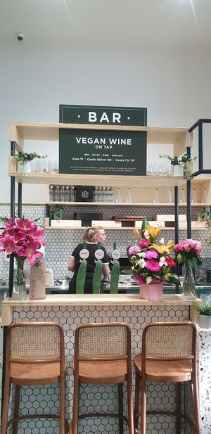 Vegan wine at Home Vegan Bar in Docklands