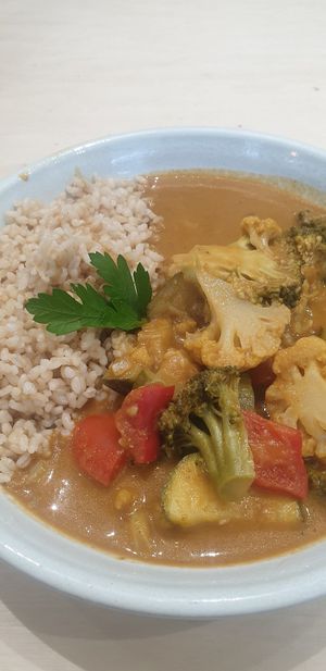 Malaysian curry very at Home Vegan Bar in Docklands