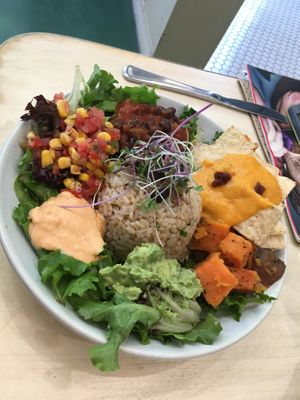 Nacho bowl at Home Vegan Bar in Docklands