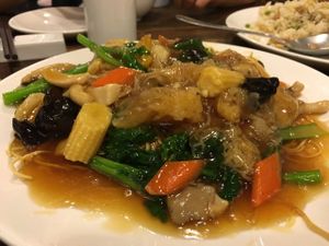 Mushroom Noodles at Pure Veggie House 心齋 - Xīn Zhāi in Kowloon
