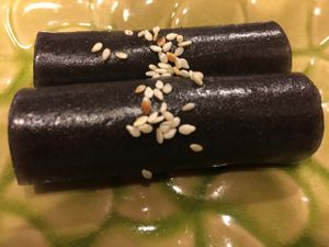 Hot Black Sesame Roll at Pure Veggie House 心齋 - Xīn Zhāi in Kowloon
