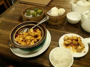 Selection of food and how it's presented at Pure Veggie House 心齋 - Xīn Zhāi in Kowloon