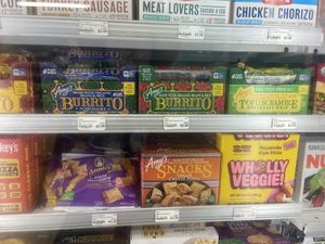 Vegan frozen foods   at Isla Vista Food Co-op in Isla Vista