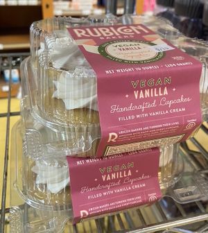 Vegan vanilla cupcakes   at Isla Vista Food Co-op in Isla Vista