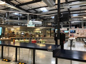 Beleaf inside CRAVINGS market food court at Beleaf Burgers in Chino