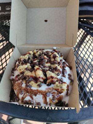 Cookie monster at Cinnaholic in Concord