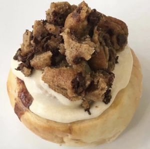 Caramel Frosting & Chocolate Chip Cookie Bites at Cinnaholic in Concord