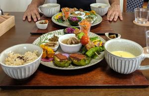 Set menus, August 2019 at Vege Vege Kitchen in Hakodate