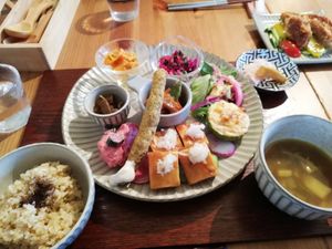 Set menu at Vege Vege Kitchen in Hakodate