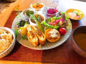 Set menu at Vege Vege Kitchen in Hakodate