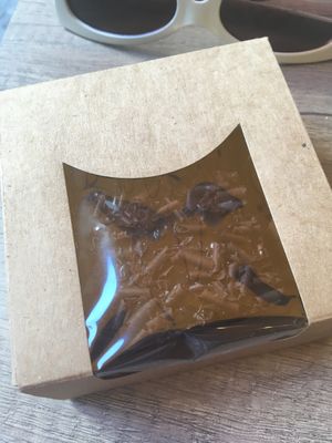 brownie cake (as take away)  at Gourmet Burger in Paris