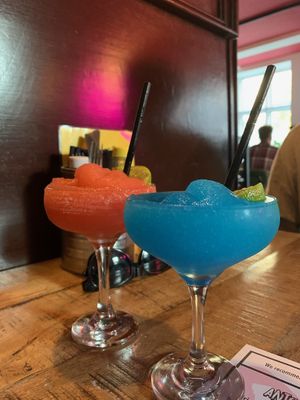 Frozen margaritas  at Loco Ritas in Dundee