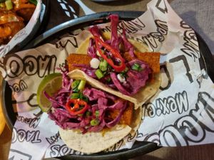 Tempeh tacos at Loco Ritas in Dundee