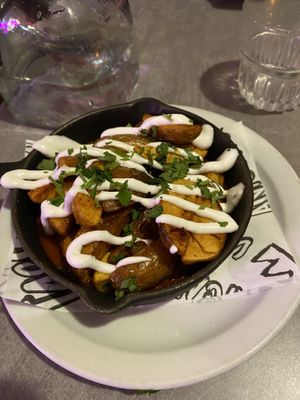 patatas bravas  at Loco Ritas in Dundee