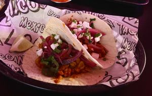 Crispy Shrimpz Tacos £3.37 #Veganuary at Loco Ritas in Dundee