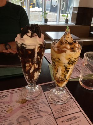 Oreo Sundae and Sesame and Caramel Sundae  at Loco Ritas in Dundee
