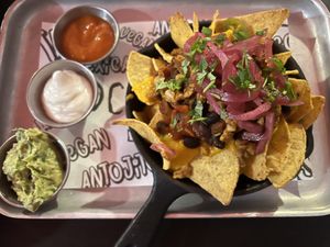 Loaded nachos   at Loco Ritas in Dundee