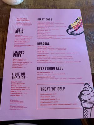 Menu  at Loco Ritas in Dundee
