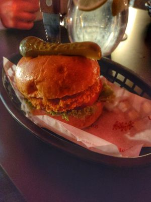 Chicken burger at Loco Ritas in Dundee