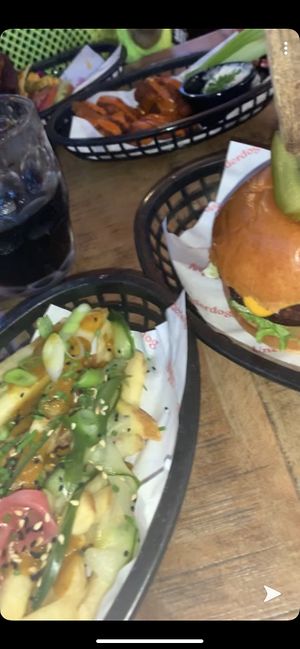 Katsu fries and No. 1 Burger at Loco Ritas in Dundee