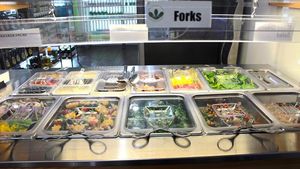 Salad Bar at NewLife Natural Vegetation Cell Food in Nassau