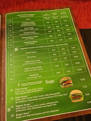 Menu 1 at Fruchtbar Fulda in Fulda