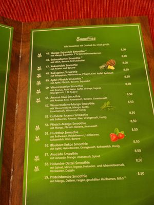 Menu 4 at Fruchtbar Fulda in Fulda