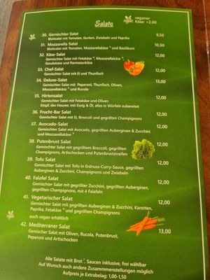 Menu 5 at Fruchtbar Fulda in Fulda
