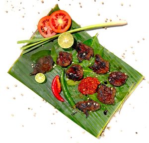 Ayam Bakar (Our vegan take on grilled chicken, marinated with our heritage sauce). at Go Vegan Bali in Tibubeneng