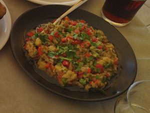 Auberginensalat at da Veronica in Kefalonia