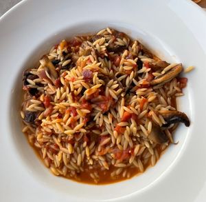 Giouvesti with mushrooms in tomato sauce  at da Veronica in Kefalonia