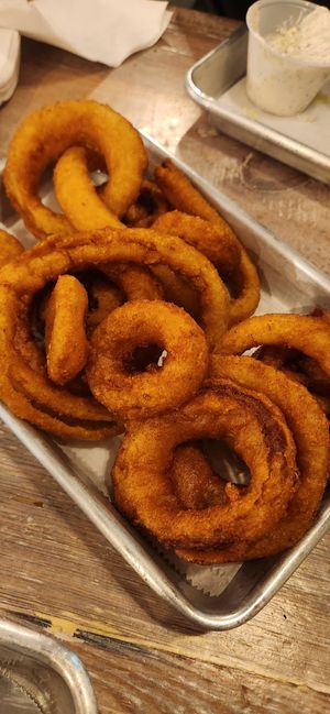 Homemade Onion Rings! With Real Onions Inside! at Turf Surf & Earth in Somerville
