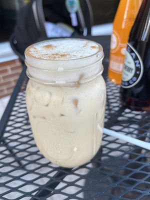 Iced Chai tea Latte #Veganuary at Turf Surf & Earth in Somerville