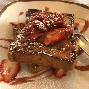 Strawberry french toast  at Turf Surf & Earth in Somerville