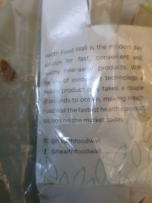 Yummy wrap at AMS - Health Food Wall in Schiphol